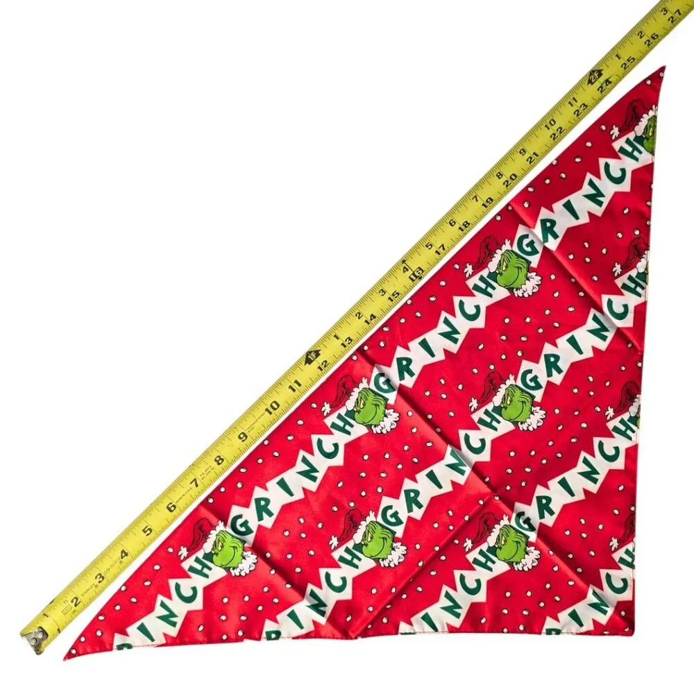 The Grinch Christmas Bandana 2 Pack Lot Holiday Pet Bandanas for Dogs & Cats NEW